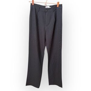 Princess Polly Pinstripe Pants | Black/White | Size 4